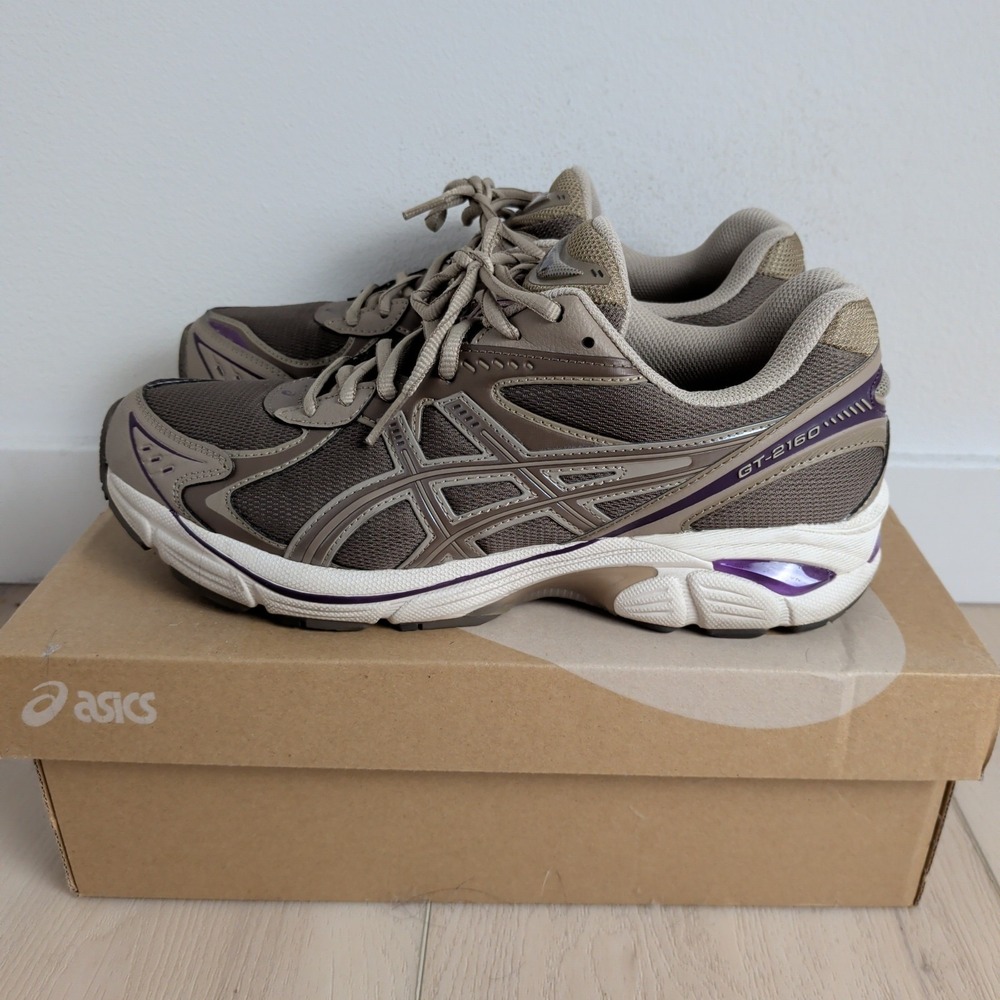 Asics GT-2160 Sneakers Mens 9 Dark Taupe‎ Grey Comfort Shoes 12023A320-251